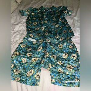 Boohoo Man Short + Shirt Matching Set